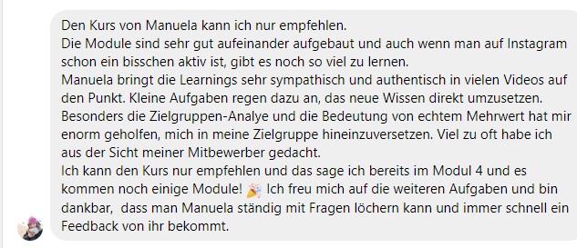 Kundenstimme Dein handmadecoach handgefertigtes Online verkaufen