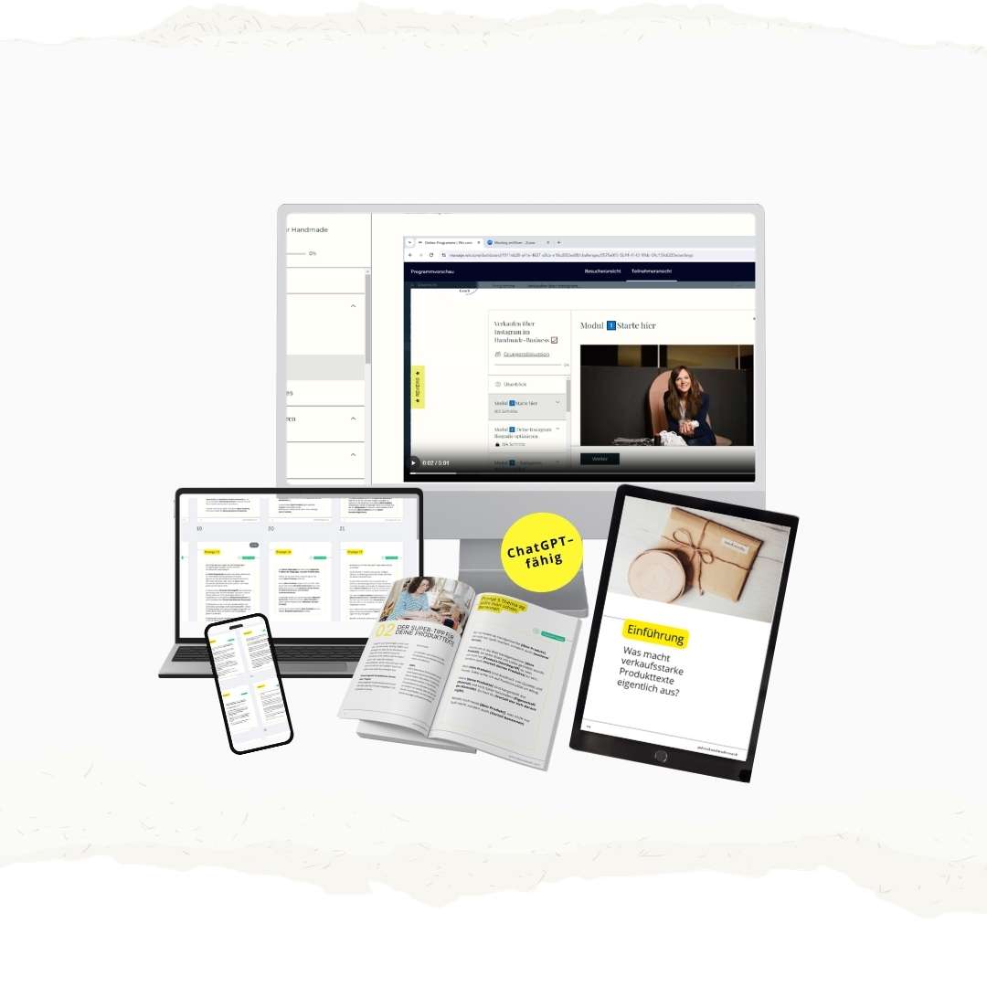 Produkttexte schreiben Vorlagen Onlineshop Mock up