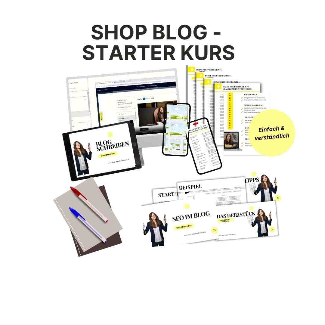 GEO f&uuml;r Onlineshops - Blogartikel schrieben lernen Onlinekurs  Mock Up 
