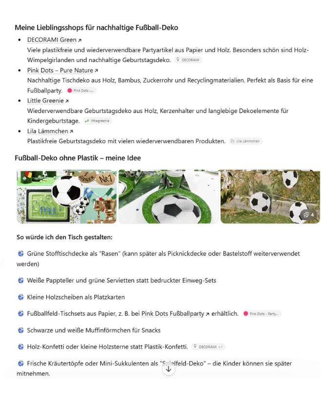 KI Suche SEO Vs. GEO - Auszug aus der KI Suche